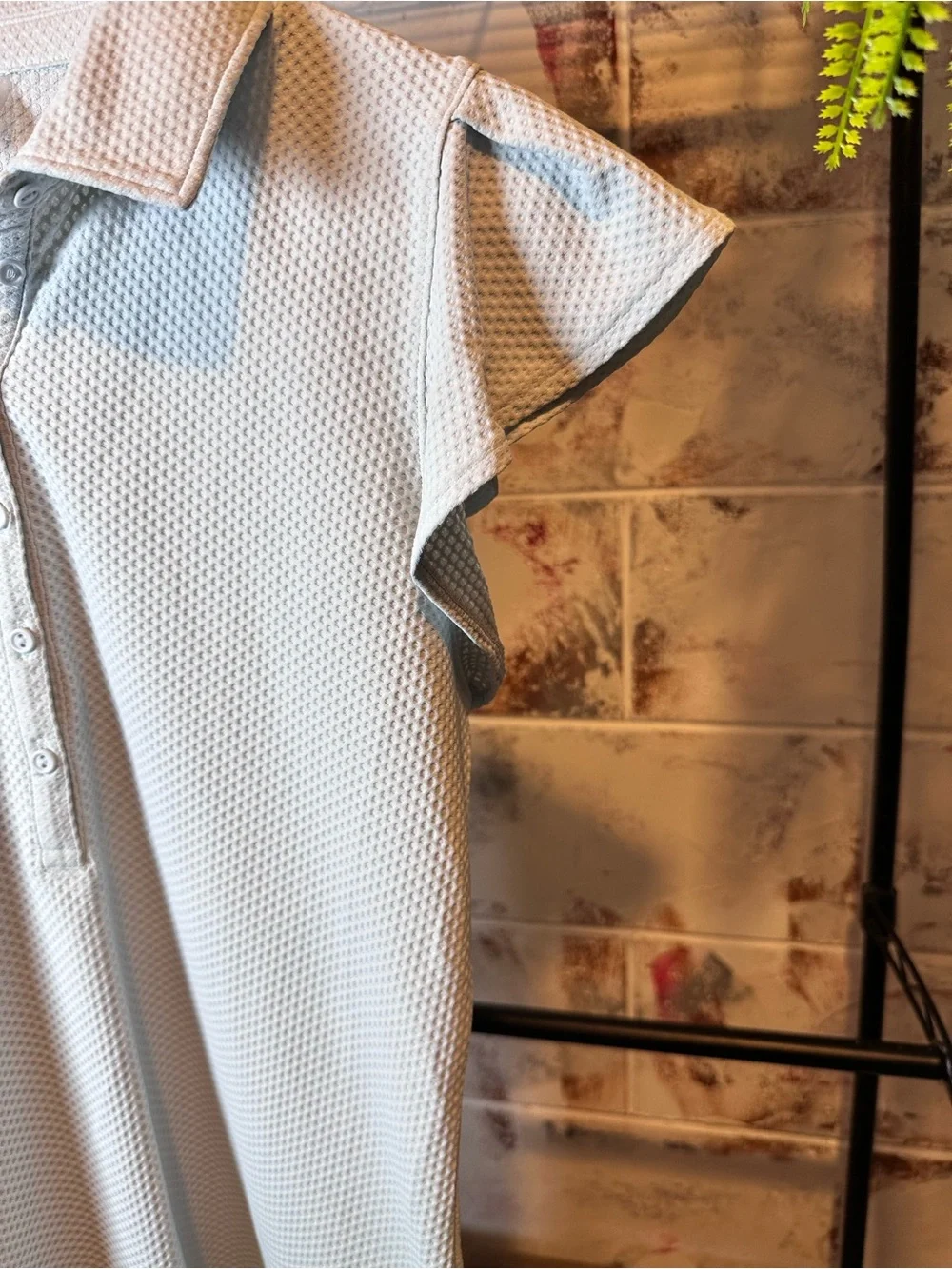 Calia Baby Blue Ribbed Polo Golf Tank - Picture 4 of 11